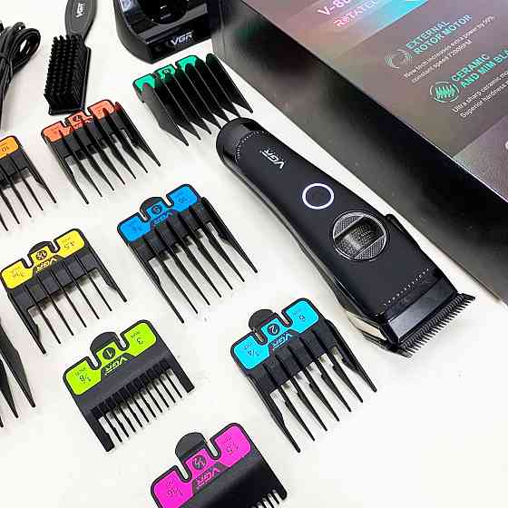 Машинка для стрижки короткої стрижки, Електрична машинка для з насадками Тример скронь PR-58 Львів