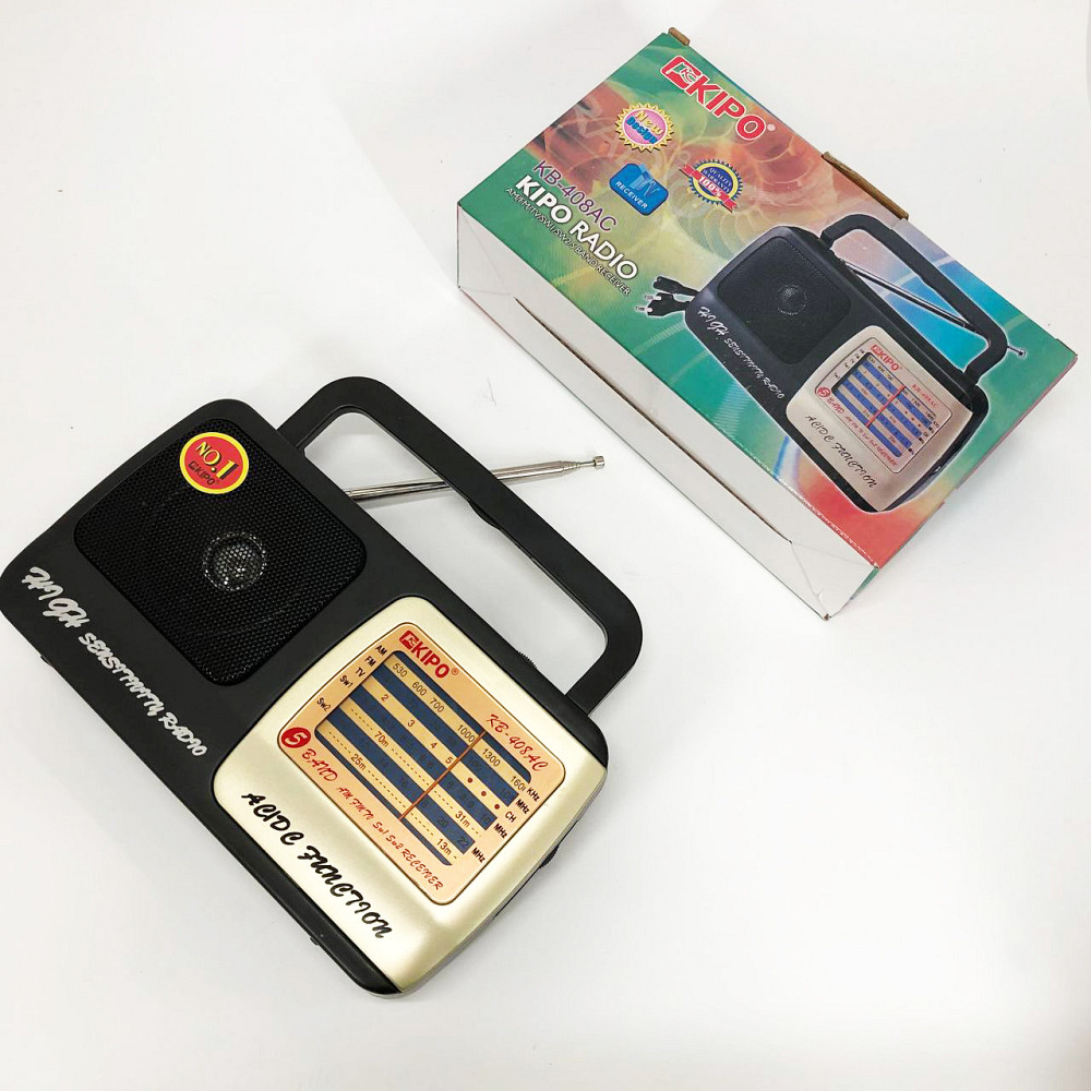 Радиоприемник фм ретро на батарейках KIPO, Портативное радио, Радиоприемник ретро AM FM NJ-35 Львов - изображение 3
