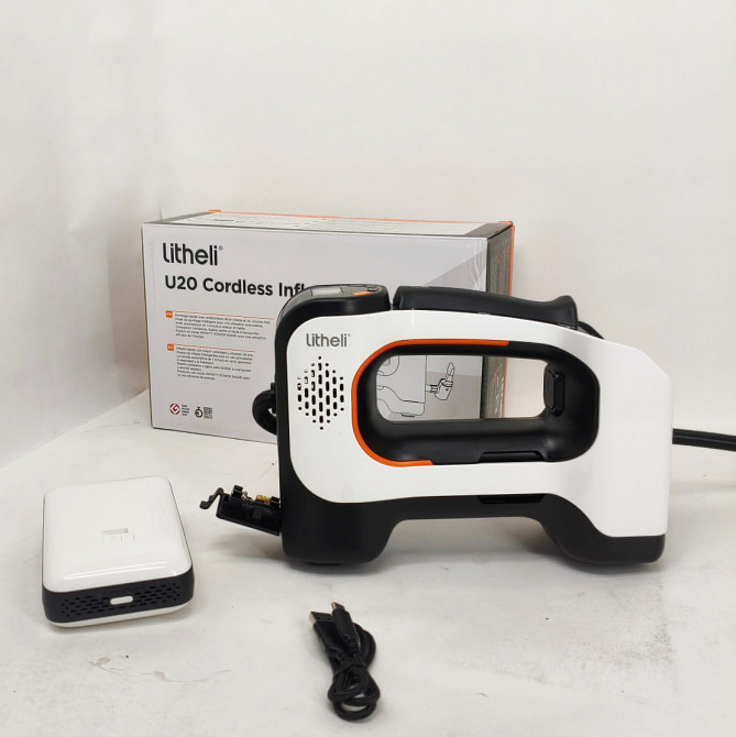 Аккумуляторный компрессор с фонарем Litheli питание от павербанка УМБ Litheli Power Bank 20000 мАч 45Вт YA-74 Львів - фото 7