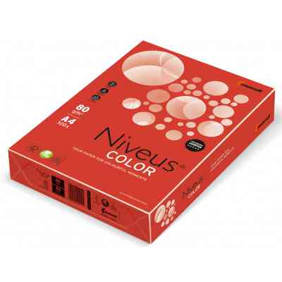 Бумага Mondi Niveus COLOR intensive Red A4, 80g, 500sh (A4.80.NVI.CO44.500) Винница