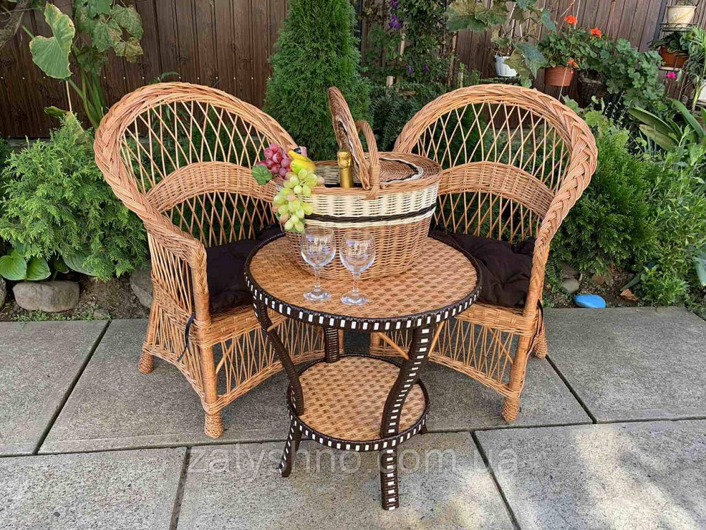 Набор мебели из лозы с корзиной пикник Киев - изображение 6
