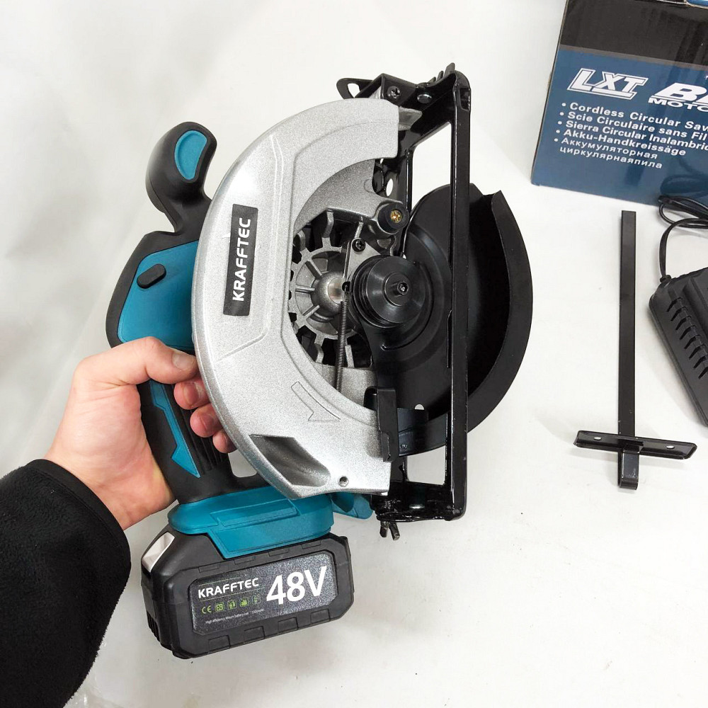 Акумуляторна циркулярна пилка KRAFFTEC 48V VH-23 Львів - фото 3