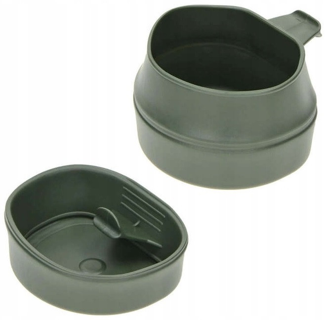 Туристичний Набір Посуди на 1 персону з 4 частин + карабін Wildo "Adventurer Travel" (14673101) Olive Нововолинськ - фото 5