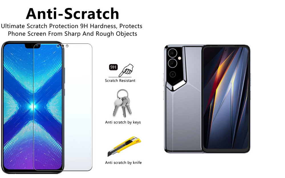Защитное стекло NeoGlass для Tecno POVA Neo 2 LG6n – ультрапрозрачное и устойчивое Киев - изображение 1