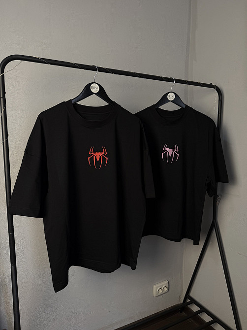 Парні футболки Spider-Man та Spider-Gwen для закоханих | Oversize Чернівці - фото 2