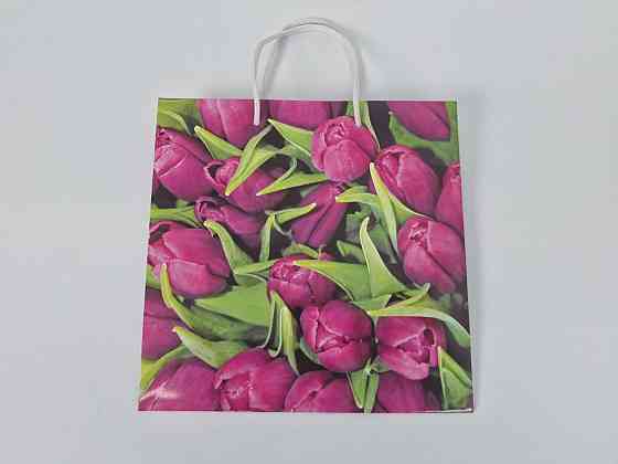 Пакет бумажный подарочный квадратный 23*24*10(артKV-055) (12 шт) Харьков