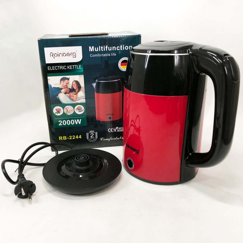 Електрочайник зручний Rainberg, Чайник електро, Електрочайник індикатором увімкнення AL-18 Івано-Франківськ - фото 9