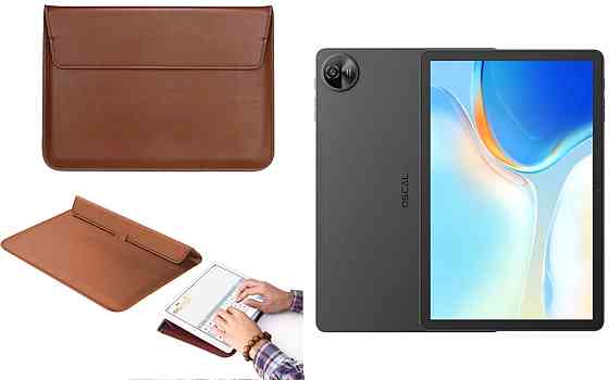 Чехол-конверт VitoCase для Blackview Oscal Pad 90, с функцией подставки для планшета Коричневый Киев
