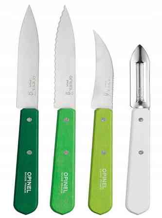 Кухонний Набір Ножів 4 предмети Opinel (Опінель) No.112 - 115 "Essentials Natural" (001709) Нержавію Нововолинськ