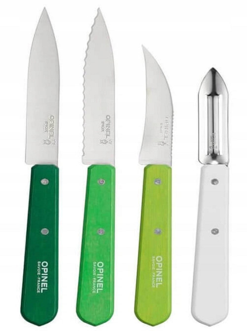 Кухонний Набір Ножів 4 предмети Opinel (Опінель) No.112 - 115 "Essentials Natural" (001709) Нержавіюча сталь Нововолинськ - фото 3