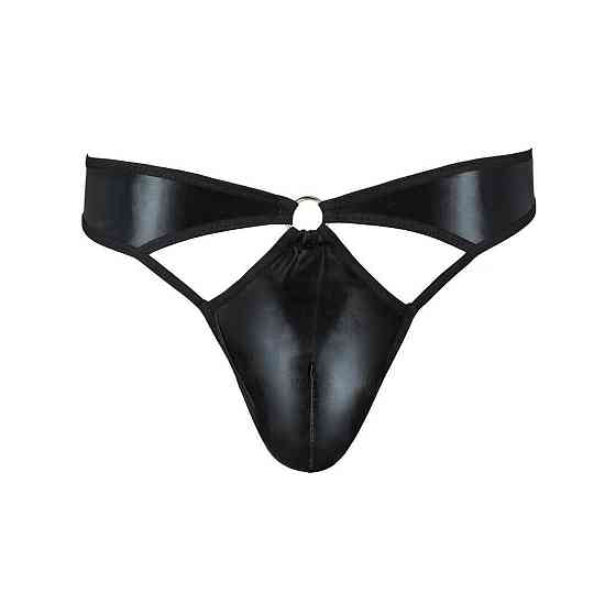 Мужские стринги Passion 033 THONG PAUL S/M Black, под латекс Sex Aura Киев