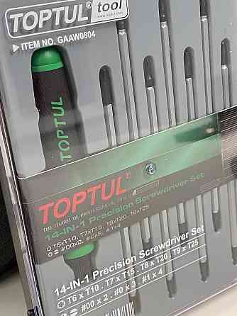 Набір викруток для точних робіт 14 в 1 TOPTUL (T5-T20,PH,SL) GAAW0804 Одеса