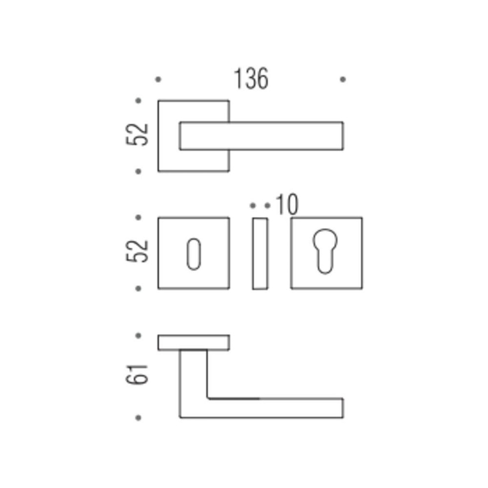 Ручка Colombo Ellesse BD21RSB мат.хром ф / з Київ - фото 2