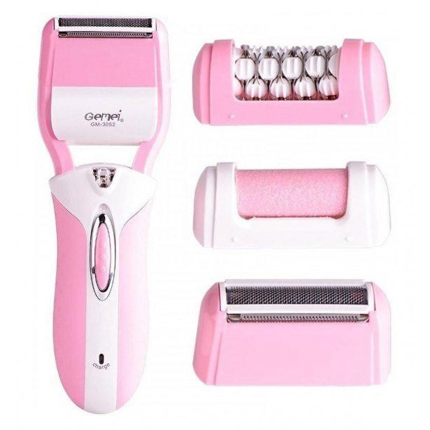 Эпилятор с гладким удалением волос Gemei, Эпилятор депилятор бритва, Пилка для ступней IN-48 Львов - изображение 4