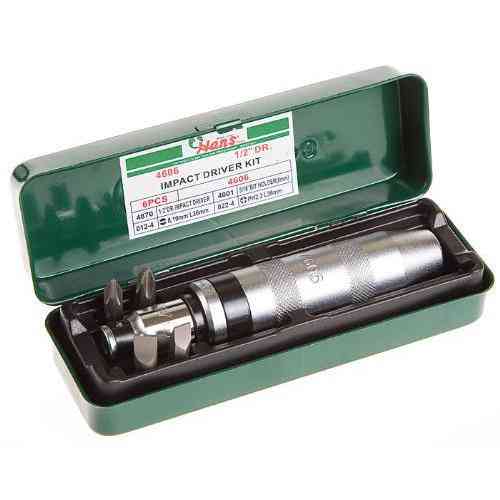 Ударна викрутка SL 8,10мм PH#2,3 , 6 предм(4606) HANS Одесса