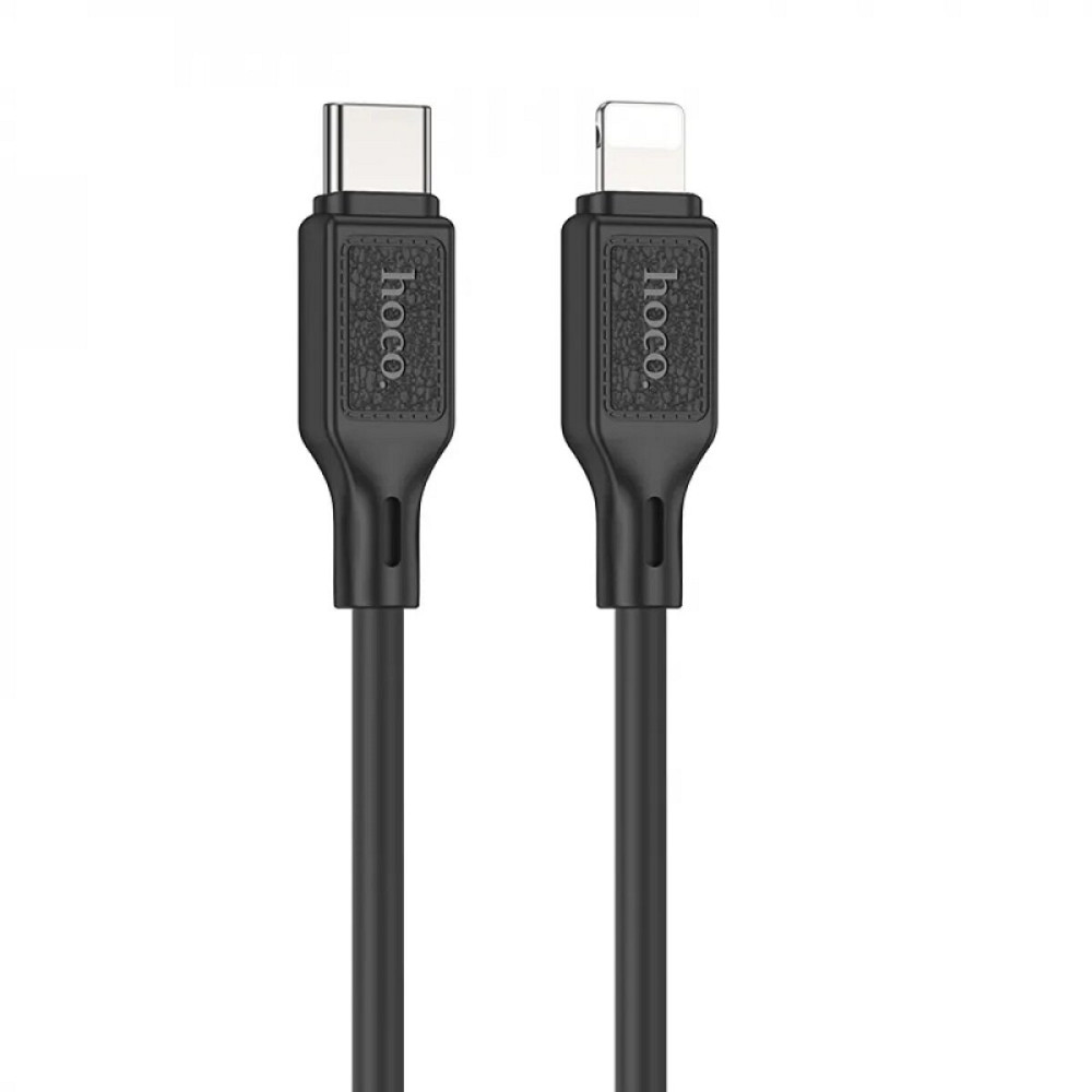 Кабель HOCO X90 Cool silicone PD charging data cable for iP Black Київ - фото 1