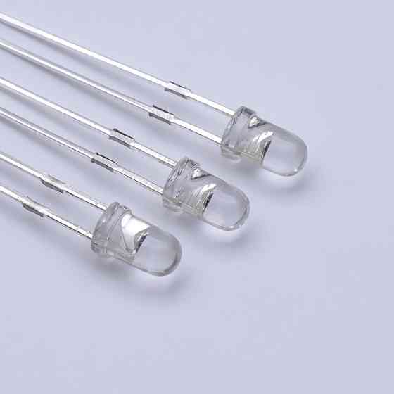 Набор белых светодиодов 3мм для пайки и освещения, 1000 шт Киев