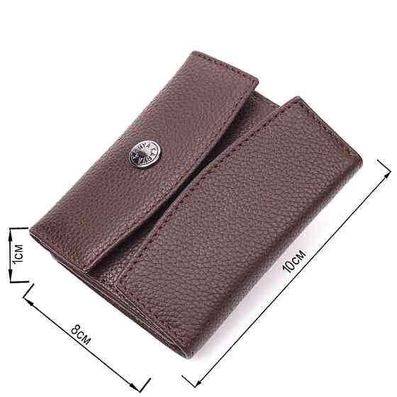 Женский компактный кошелек из натуральной кожи KARYA 21341 Коричневый Киев