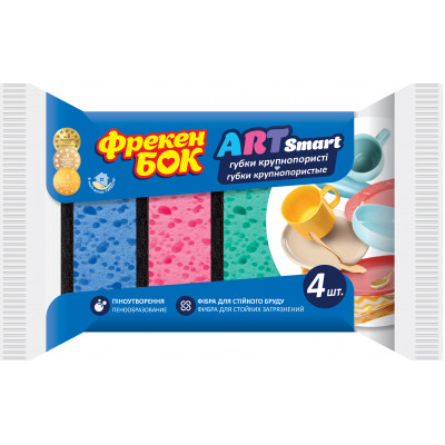 Губки кухонні Фрекен БОК Art 4 шт. (4823071649727) Вінниця - фото 1