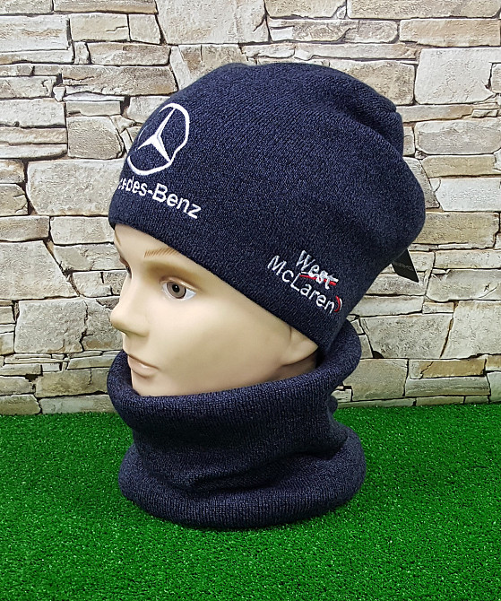 Комплект шапка+бафф Mercedes-Benz Originals Fleece Киев - изображение 3