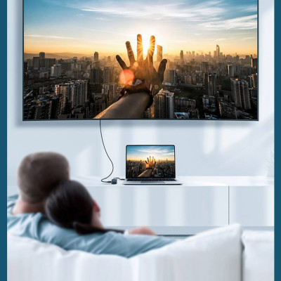 Перехідник USB2.0 Type-C to VGA V1.2/HDMI V2.0b/DP V1.2a CM260 black Ugreen (60568) Вінниця - фото 10