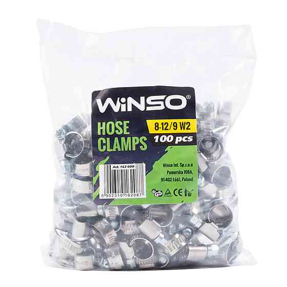 Хомуты Winso 8-12/W2, 9мм, 100шт Київ