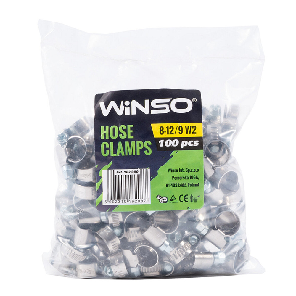 Хомуты Winso 8-12/W2, 9мм, 100шт Київ - фото 1