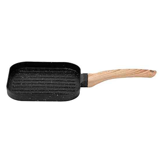 Квадратна сковорода-гриль 18×18 см з гранітним покриттям Київ