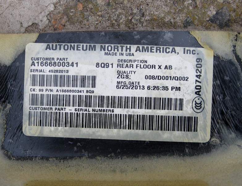 Mercedes-Benz  A1666800341 8Q91 Килим салону бежевий 3-го ряду сидінь GL X166 Одесса - изображение 2