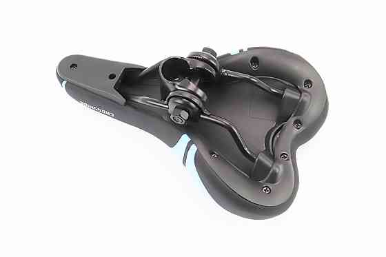 Сидіння MTB 240x140мм, чорно-синьо-біле BSK-901-В Киев