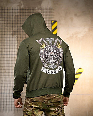 Худи Valhalla oliva РП7410 Киев - изображение 1