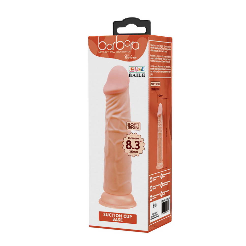 Фалоімітатор - Barbara Calvin Dildo 8,3" Flesh Sex Aura Київ - фото 7