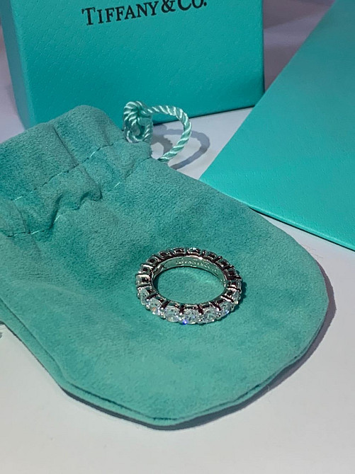 Кольцо дорожка Тиффани Tiffany, серебро 925 пробы / упаковано в мешочек Tiffany Одесса - изображение 5