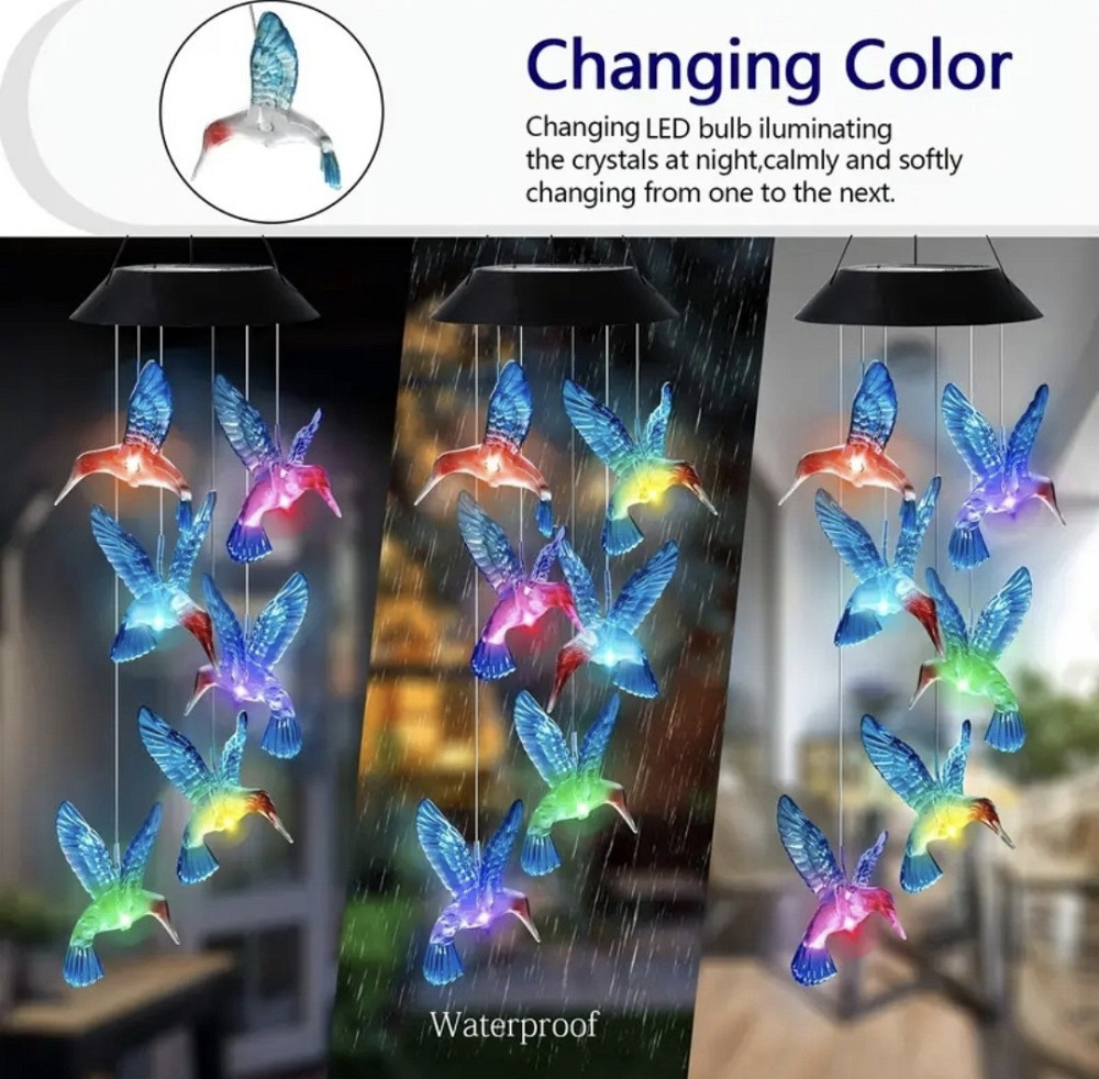 Світлодіодний вітряк на сонячній батареї 