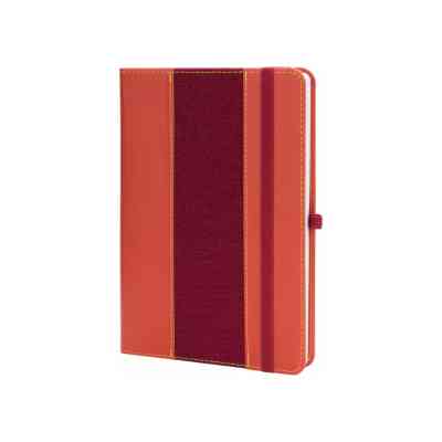 Книга записная Optima А5 COMBI-16, твердая обложка, резинка, линия (O20125-16) Винница