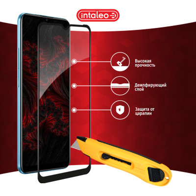 Стекло защитное Intaleo Full Glue RealMe C21Y Black (1283126518515) Винница - изображение 5