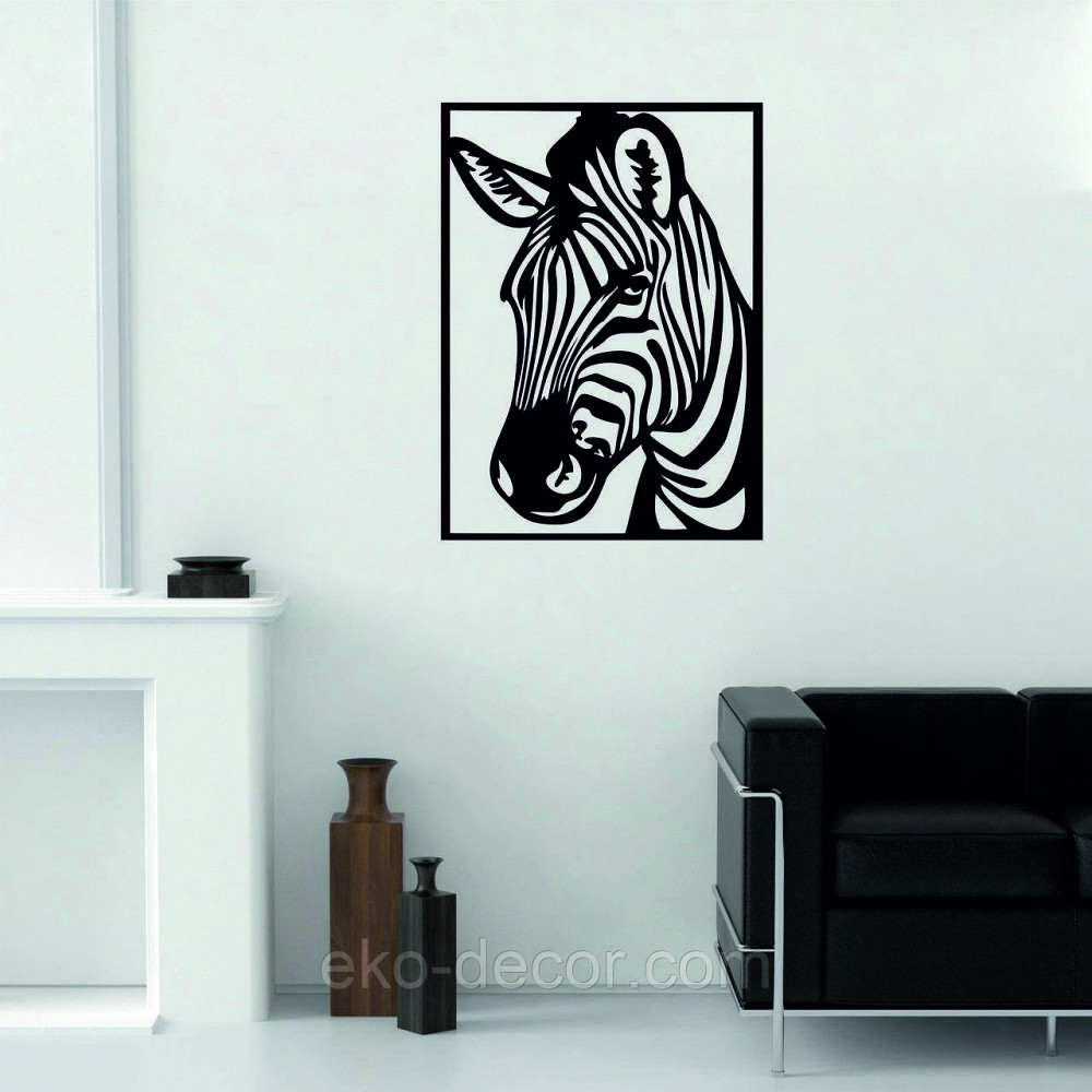 Декоративное настенное Панно «Зебра» Декор на стену 70*46 см Киев - изображение 3