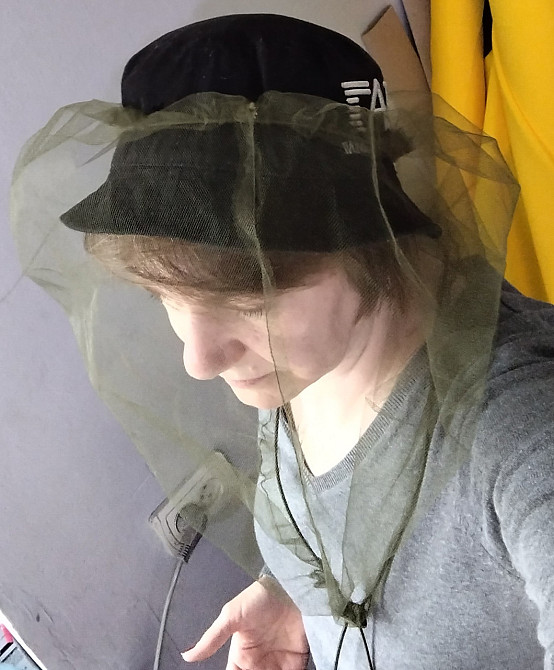 Накомарник антимоскитна сітка на капелюх 50*50 см Чернігів - фото 2