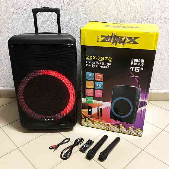 Акустична система для свят ZXX-7878, Bluetooth колонка для гарної музики, Музичну колонку з мікрофоном HS-54 Київ