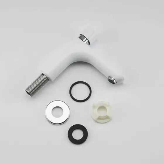 Кран-дозатор для умивальника Gappo G5148 білий/хром Київ