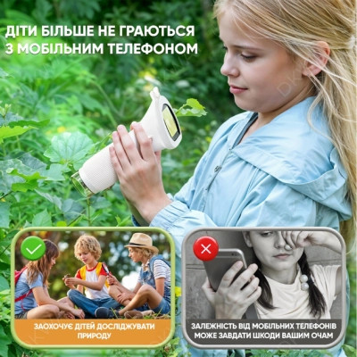 Детский микроскоп DKWAY портативный карманный с экраном Macro IPS KM1000 белый (460589319) Винница - изображение 5
