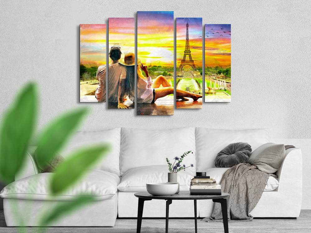 Модульна картина у вітальню / спальню Пара Париж Art-385_5 ( 80х118см ) Київ - фото 2