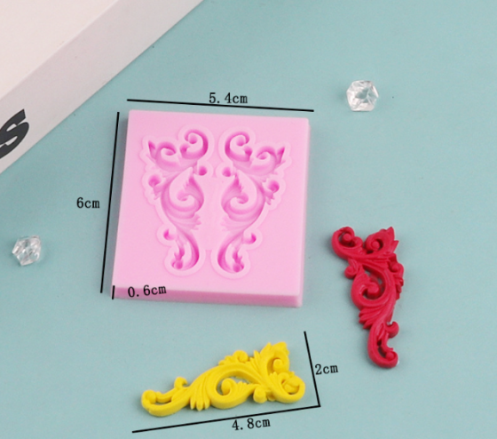 Силиконовая форма Абстракция 54 на 60 мм розовый Киев