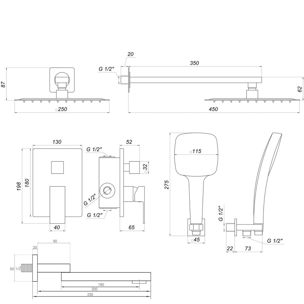 Душевая система Globus Lux GLM-305N-SMART (000027555) Киев - изображение 9