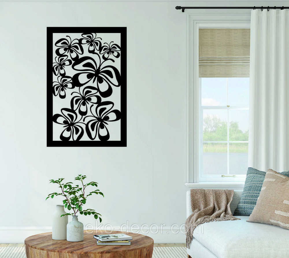 Декоративне настінне 3D Панно «Метелики» Декор на стіну з об'ємом Київ - фото 2