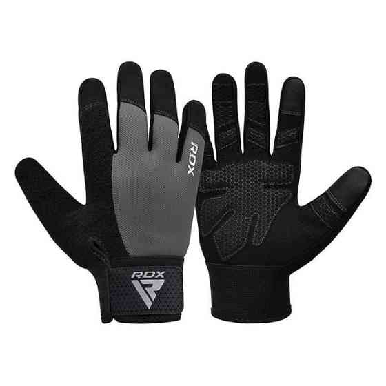 Рукавички для фітнесу RDX W1 Full Finger Plus Grey L Каменское