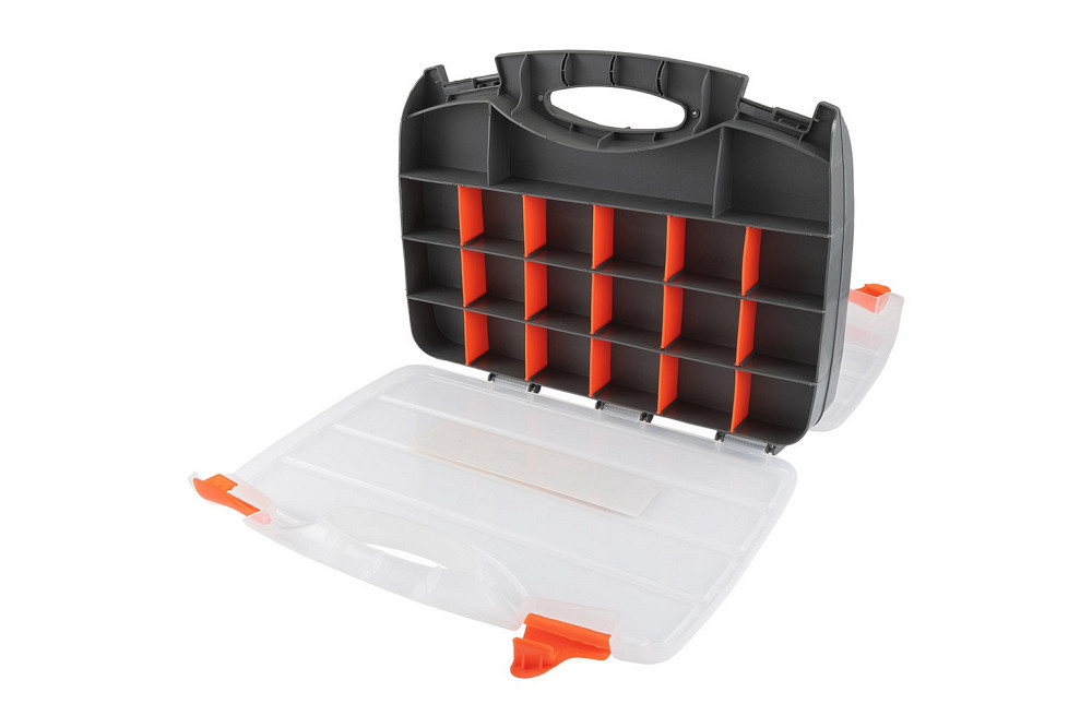 MASTERTOOL Органайзер двосторонній MASTERTOOL з ручкою 15" 380х290х80 мм 30 секцій 79-3130 Коломыя - изображение 6