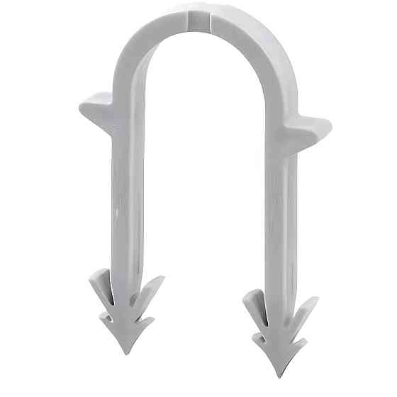 Гарпун-скоба для кріплення труби теплої підлоги Ø16 довжина 55 мм біла (100 шт.) Київ