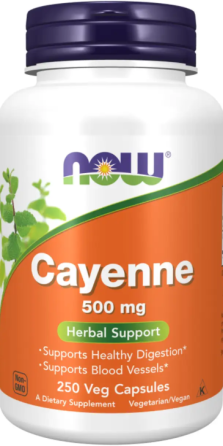 Кайенский перец Now Foods Cayenne 500mg 250 раст капс Киев