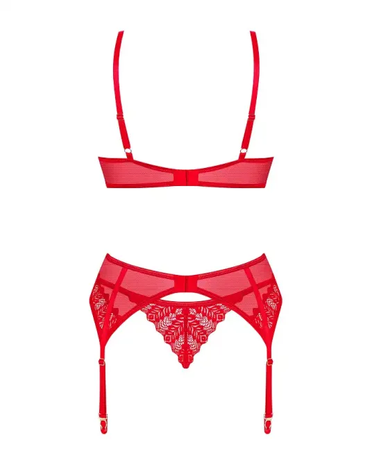 Комплект Obsessive Ingridia 3-pcs set XL/2XL Львів - фото 4